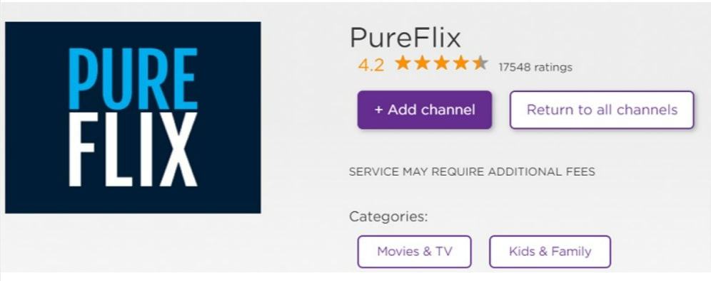 add pureflix channel