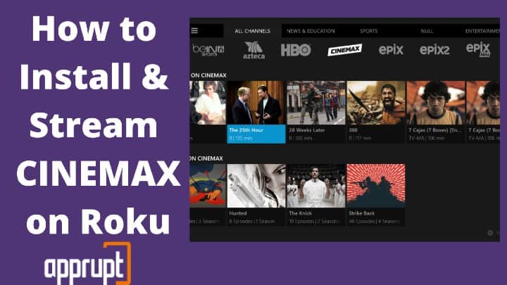 CINEMAX roku