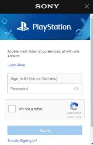 sign in to playstation vue