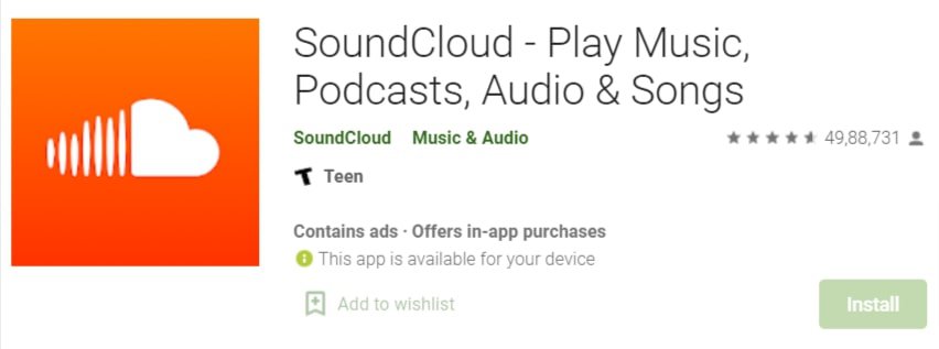 Soundcloud app
