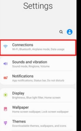 go to Bluetooth & Device Connection