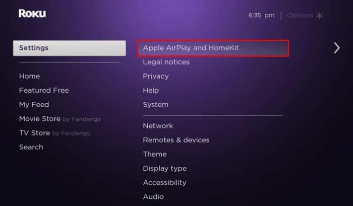 Apple AirPlay and HomeKit