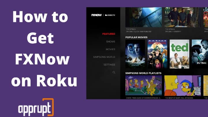 how to get FXNow on roku