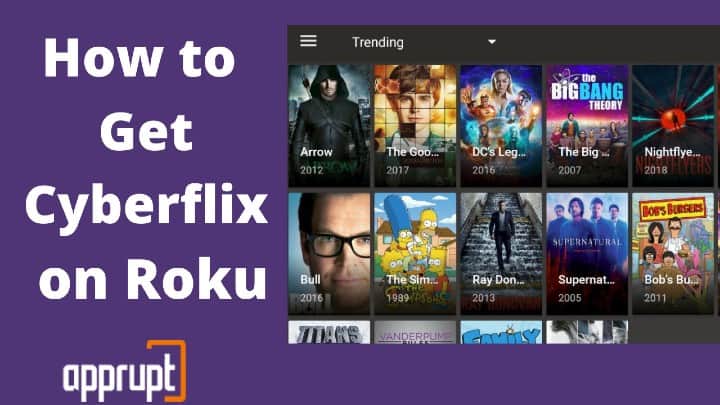 get cyberflix on roku