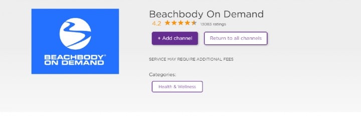 add beachbody on demand channel on roku tv