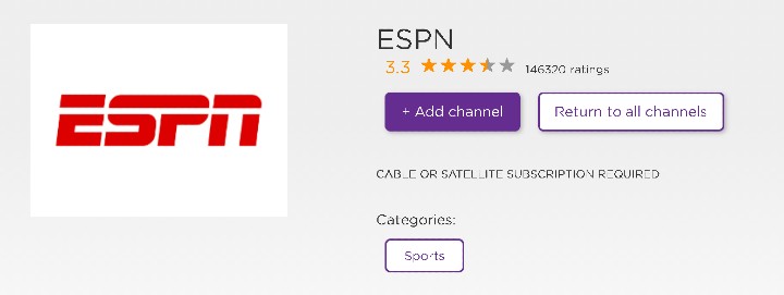 how to get acc network on roku
