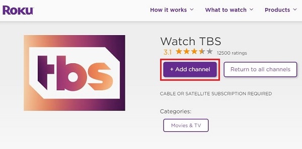 add watch tbs app