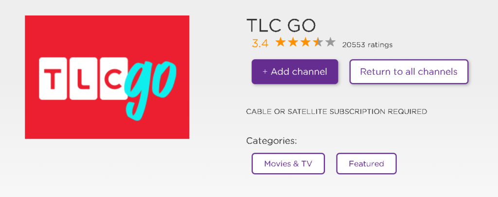 add tlc go on roku