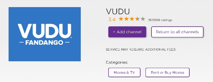 can you get vudu on roku