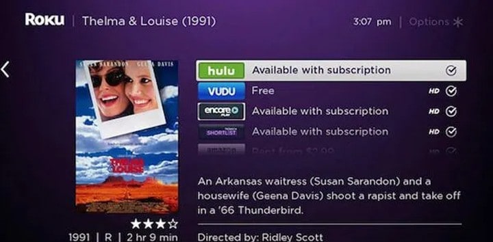 roku vudu channel