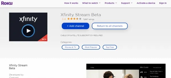 Xfinity stream