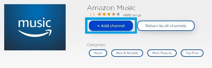 activate amazon music on roku