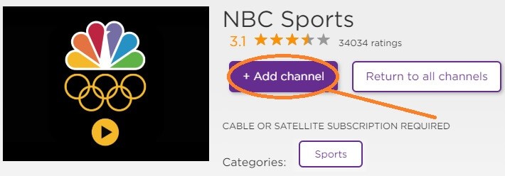 add-nbcsports-channel-on-roku