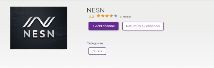 is nesn free on roku