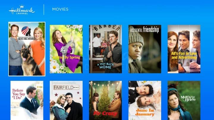 hallmark movie channel on roku