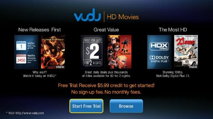 vudu on roku tv