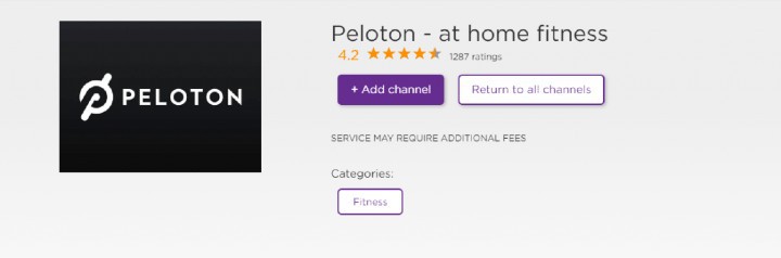 add peloton app on roku