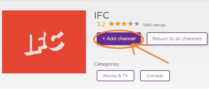 ifc app roku