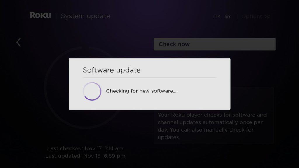 How to update Roku manually