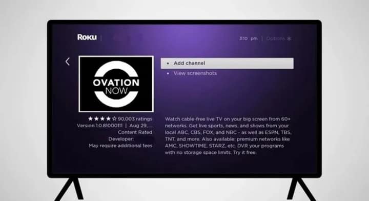 Ovation NOW on Roku