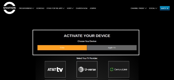 ovation tv com activate