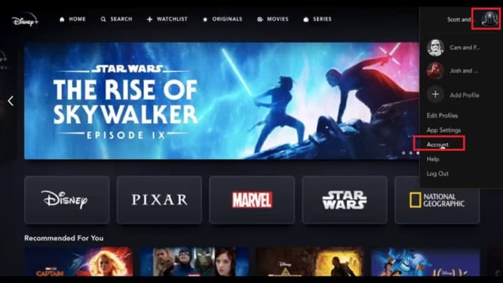 how to log out of disney plus on computer