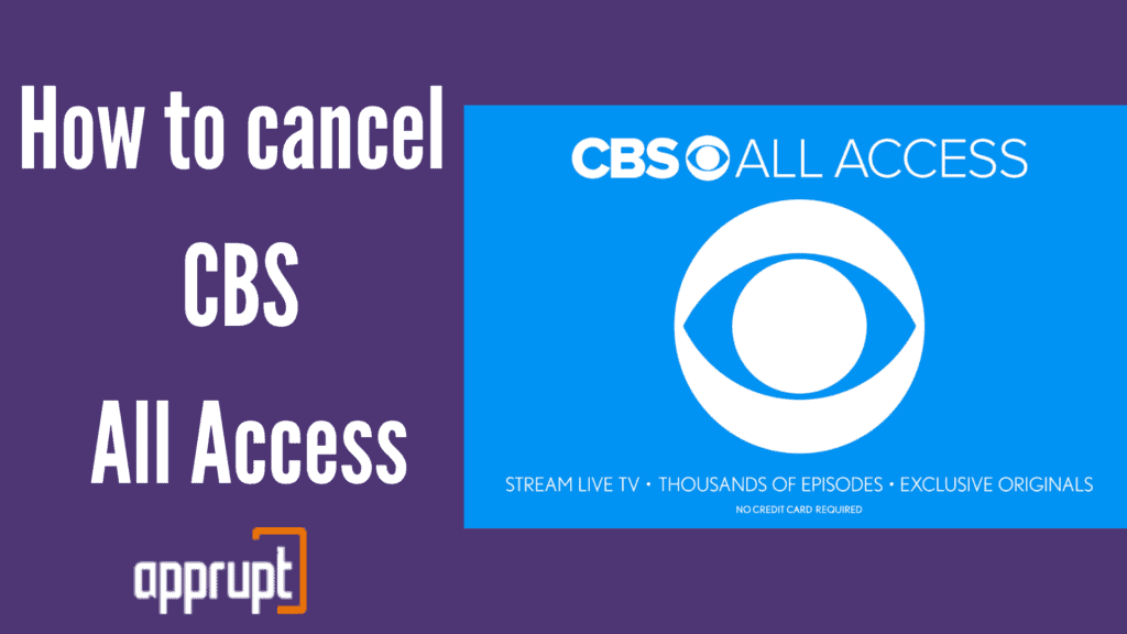 How to cancel CBS All Access